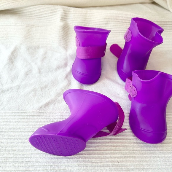 Petstore Waterproof Anti-slip Rain Booties Rubber Dog Shoes - Picture 3 of 10